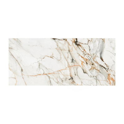 Malito tuintafel in wit aluminium en volkeramiek calacatta luxe - L 180 x B 80 x H 75,5 cm