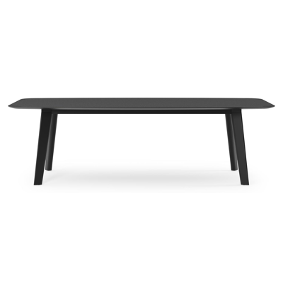 Lacrima tuintafel in zwart aluminium en volkeramiek nero black - L 255 x B 115 x H 74 cm