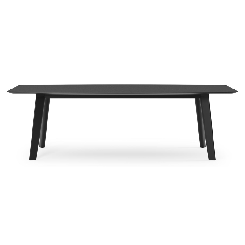 Lacrima tuintafel in zwart aluminium en volkeramiek nero black - L 255 x B 115 x H 74 cm