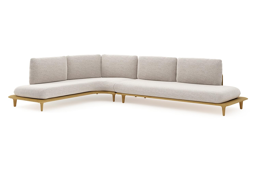 Chaise longue rechts + 3-zit