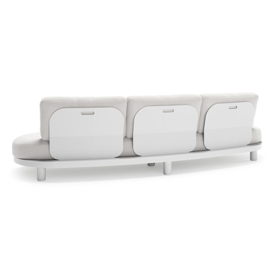 Donato loungebank in wit aluminium met all weather solica Soul Optik kussen