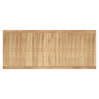 Varese tuintafel in wit aluminium en teak - L 220 x B 92 cm