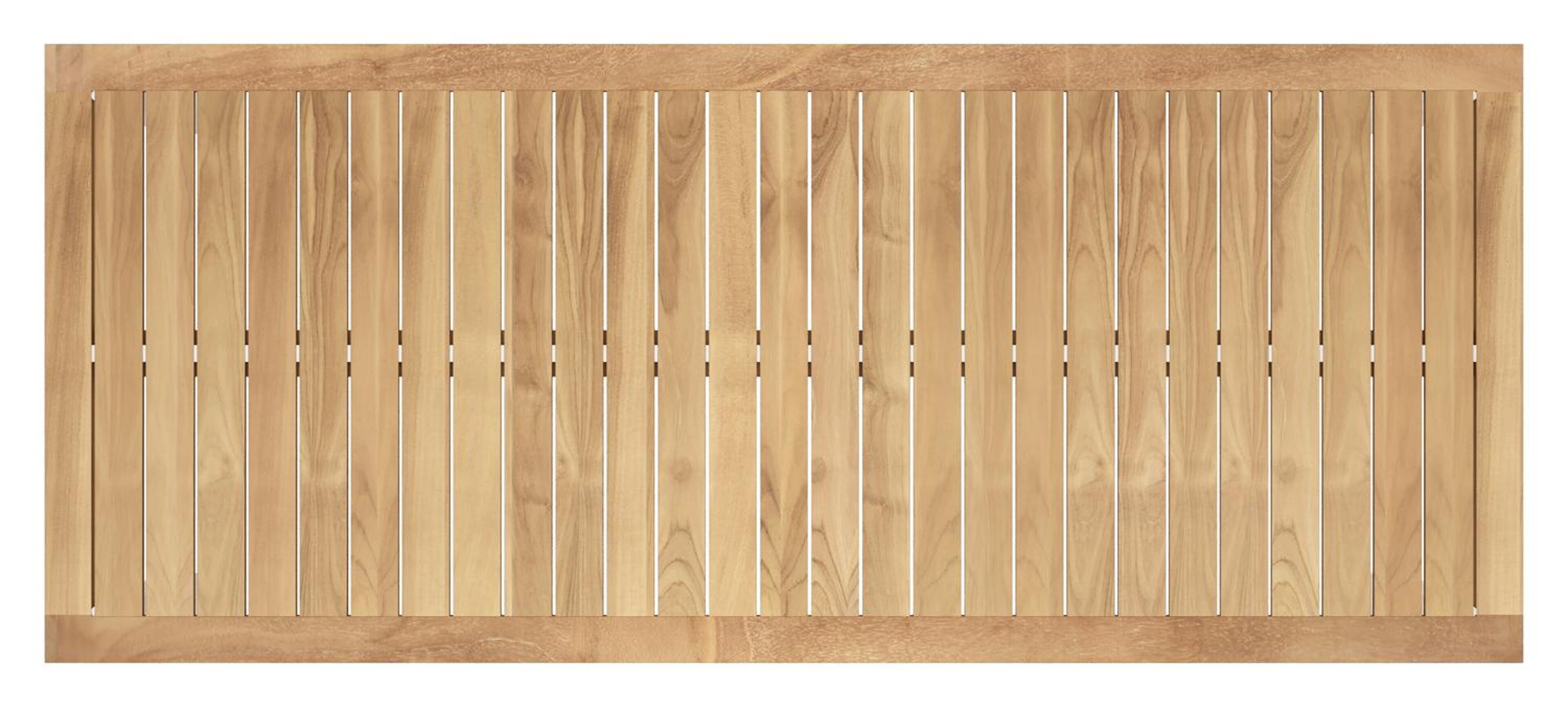 Varese tuinset in wit aluminium en naturel teak tafelblad met 6 stapelbare Madura tuinstoelen