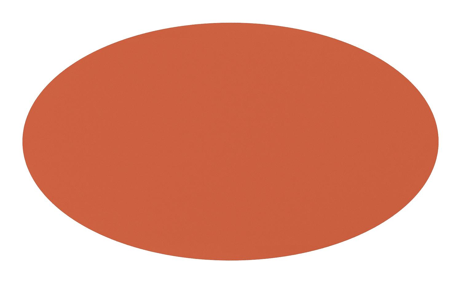 Fano tuintafel ovaal in roestbruin aluminium - L 140 x B 80 x H 75 cm