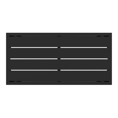 Caldela bijzettafel in zwart aluminium - L 70 x B 34 x H 30 cm