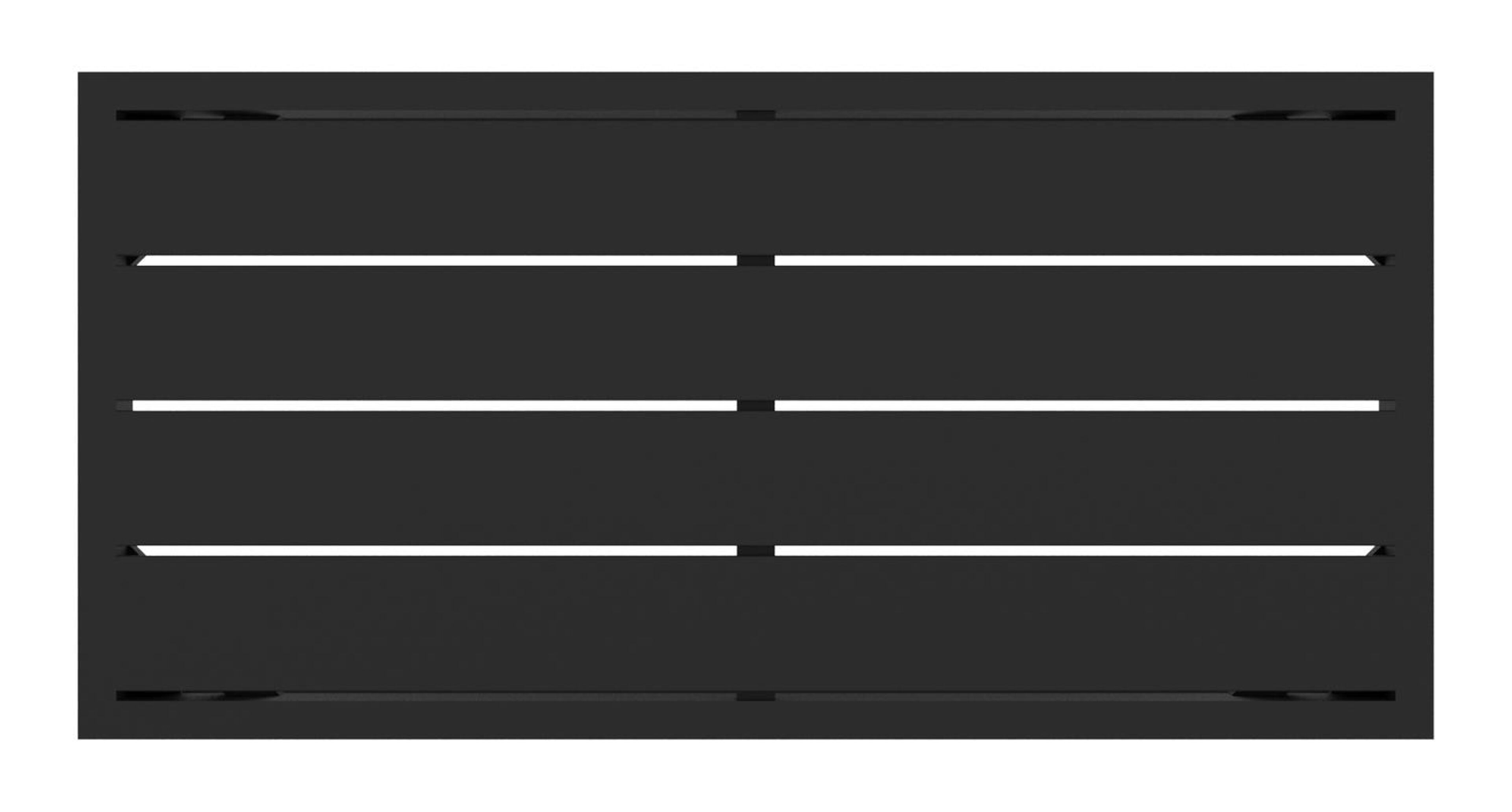 Table d’appoint Caldela en aluminium noir - L 70 x L 34 x H 30 cm
