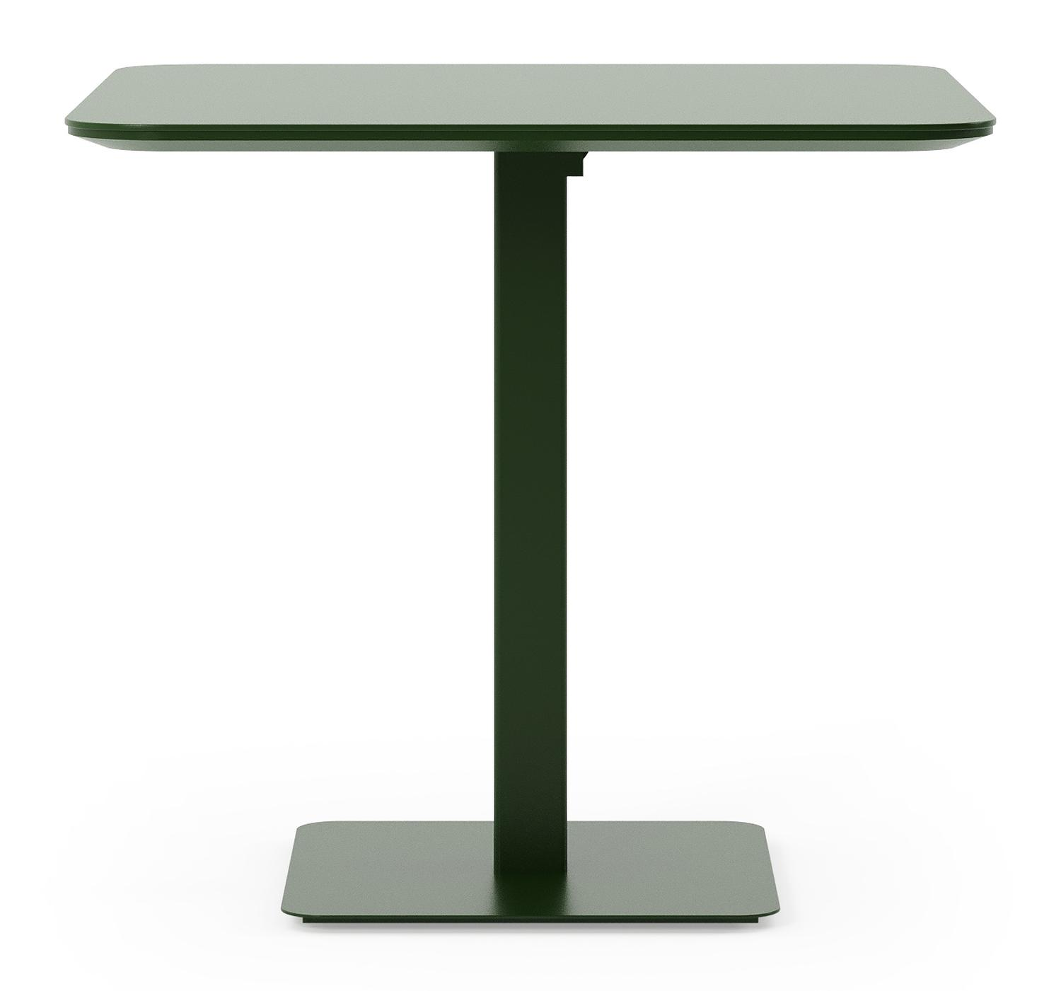Fano kantelbare tuintafel in groen aluminium - L 80 x B 80 x H 73 cm