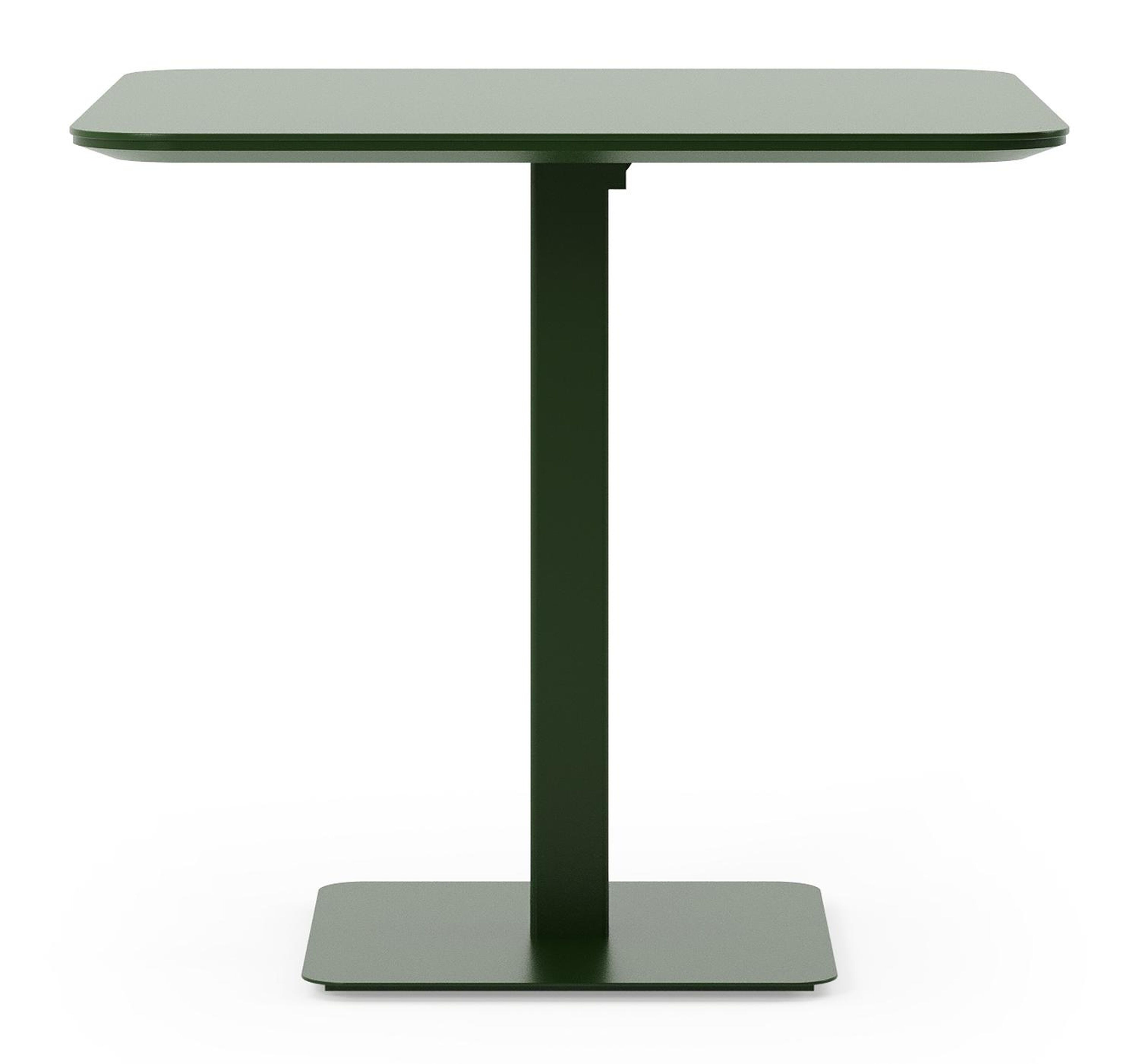 Fano kantelbare tuintafel in groen aluminium - L 80 x B 80 x H 73 cm