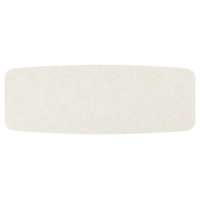 Table de jardin Orso forme de bateau en aluminium beige et céramique pleine Shilin - Lg. 315 x Lrg. 115 x Haut. 74.5 cm