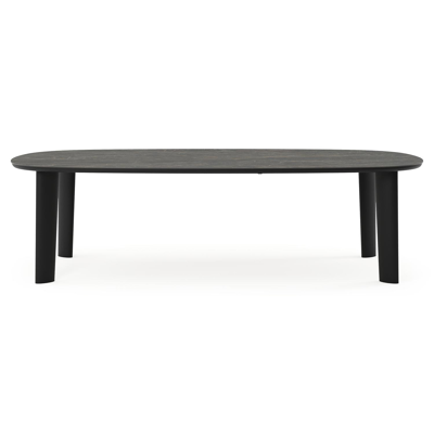 Amico tuintafel bombo xl in zwart aluminium en volkeramiek Black Obsession - L 270 x B 148 x H 73.5 cm