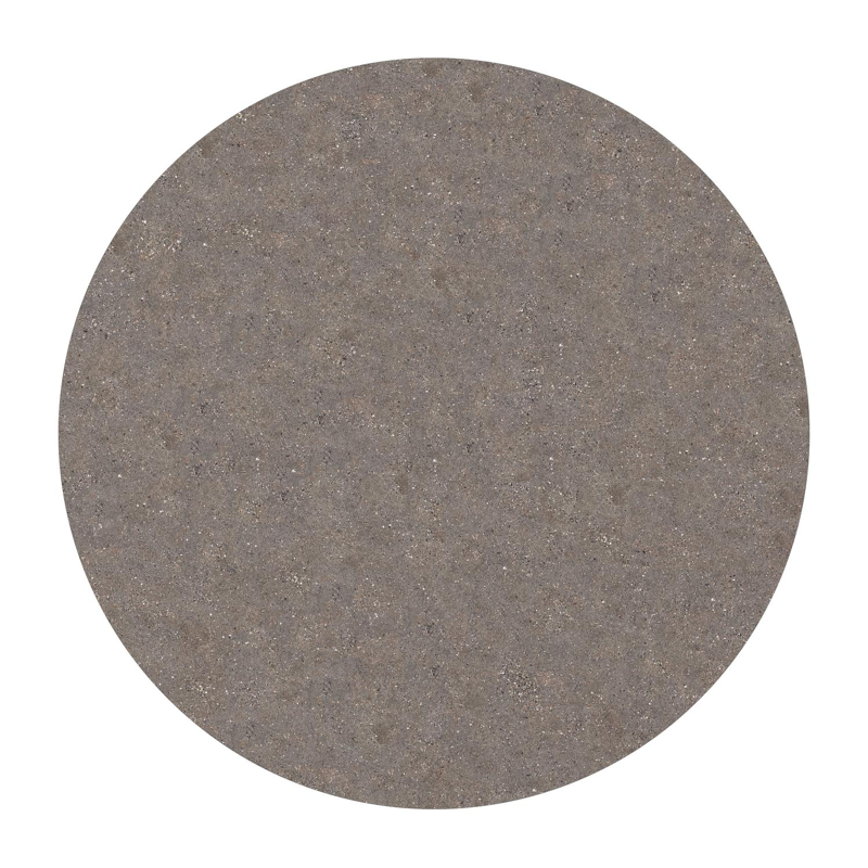 Table de jardin Fano ronde en aluminium beige et céramique pleine Wulong - Diam. 110 x Haut. 75 cm