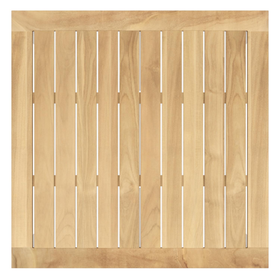 Feltro tuinset in wit aluminium en teak Natural Finish met 2 Matera tuinstoelen