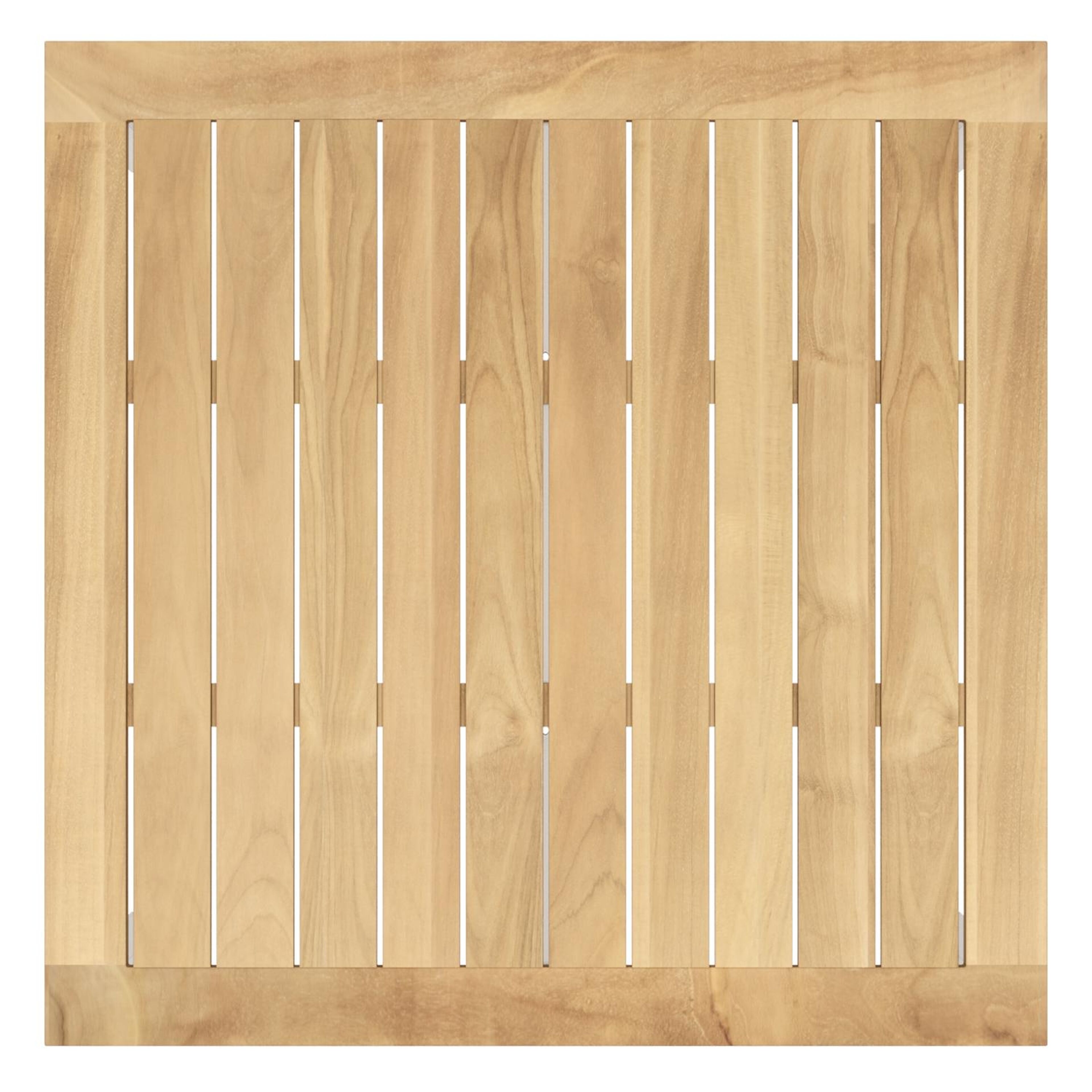 Feltro vierkante tuinset in wit aluminium en teak natural finish met 4 Cosa tuinstoelen