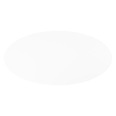 Fano tuintafel ovaal in zwart aluminium en volkeramiek Arctic White - L 290 x B 148 x H 75 cm