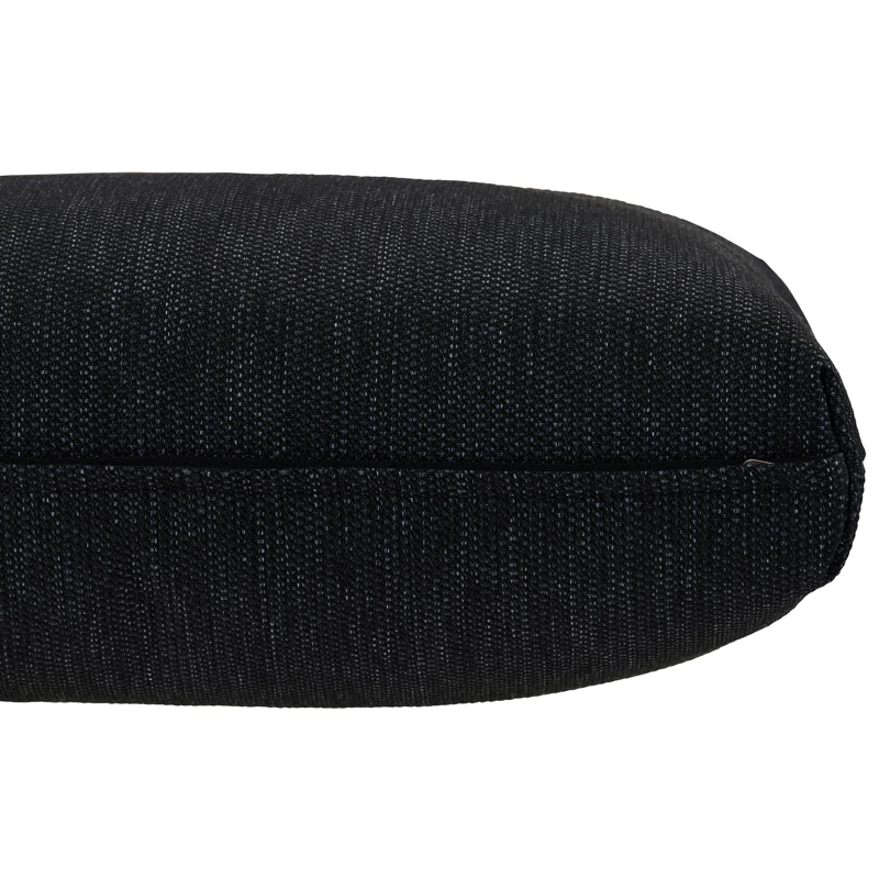 Salon de jardin Cordoue en aluminium noir avec coussins en weather+ softtouch noir