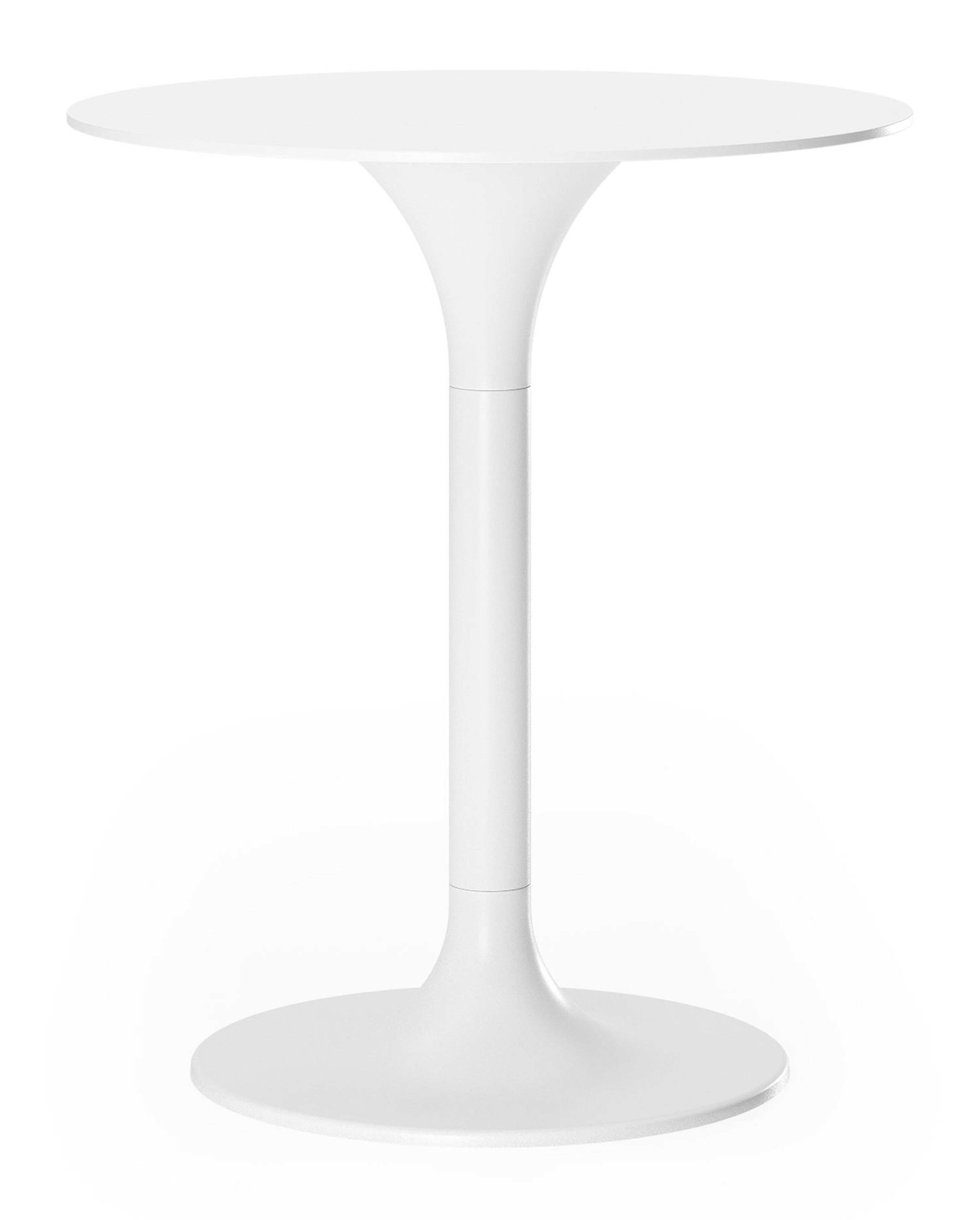 Table d'appoint Fano en aluminium blanc  - Dia. 43 x H 51 cm