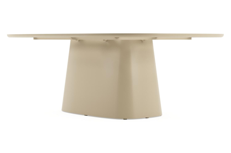 Amico tuintafel bombo xl in beige aluminium en volkeramiek Taj Mahal - L 210 x B 148 x H 73.5 cm