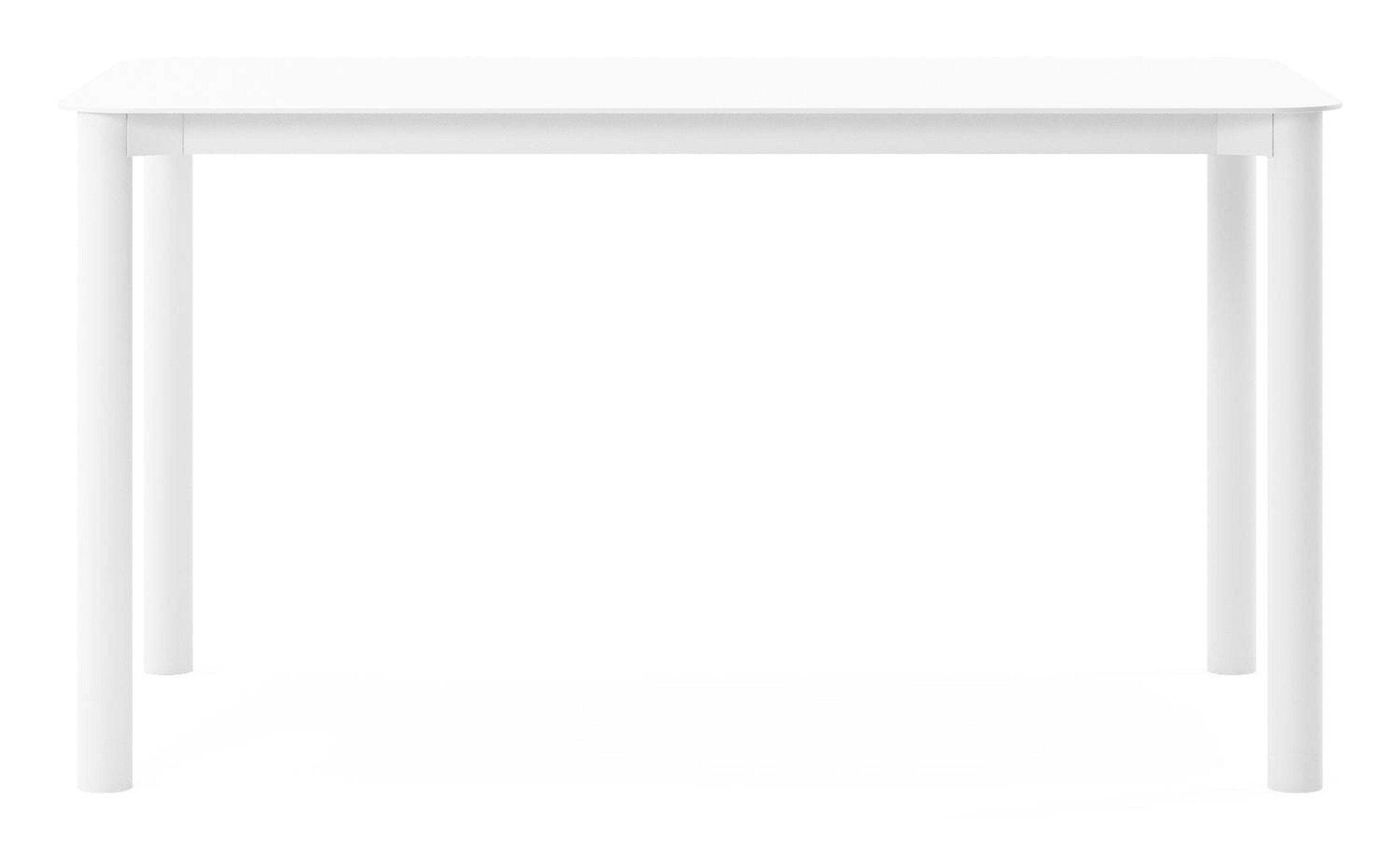 Orso tuintafel rechthoekig afgerond in wit aluminium - L 140 x B 80 x H 74.5 cm