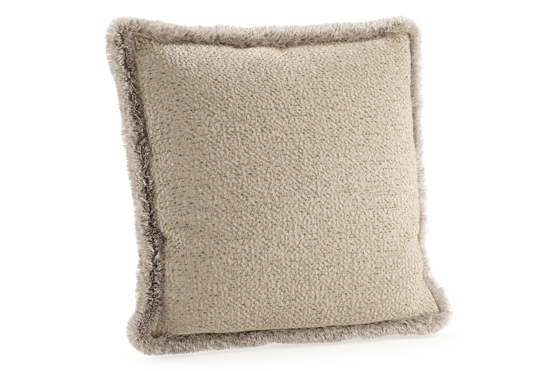 Sierkussen met franjes 45 x 45 cm in all weather cosytica bora forest