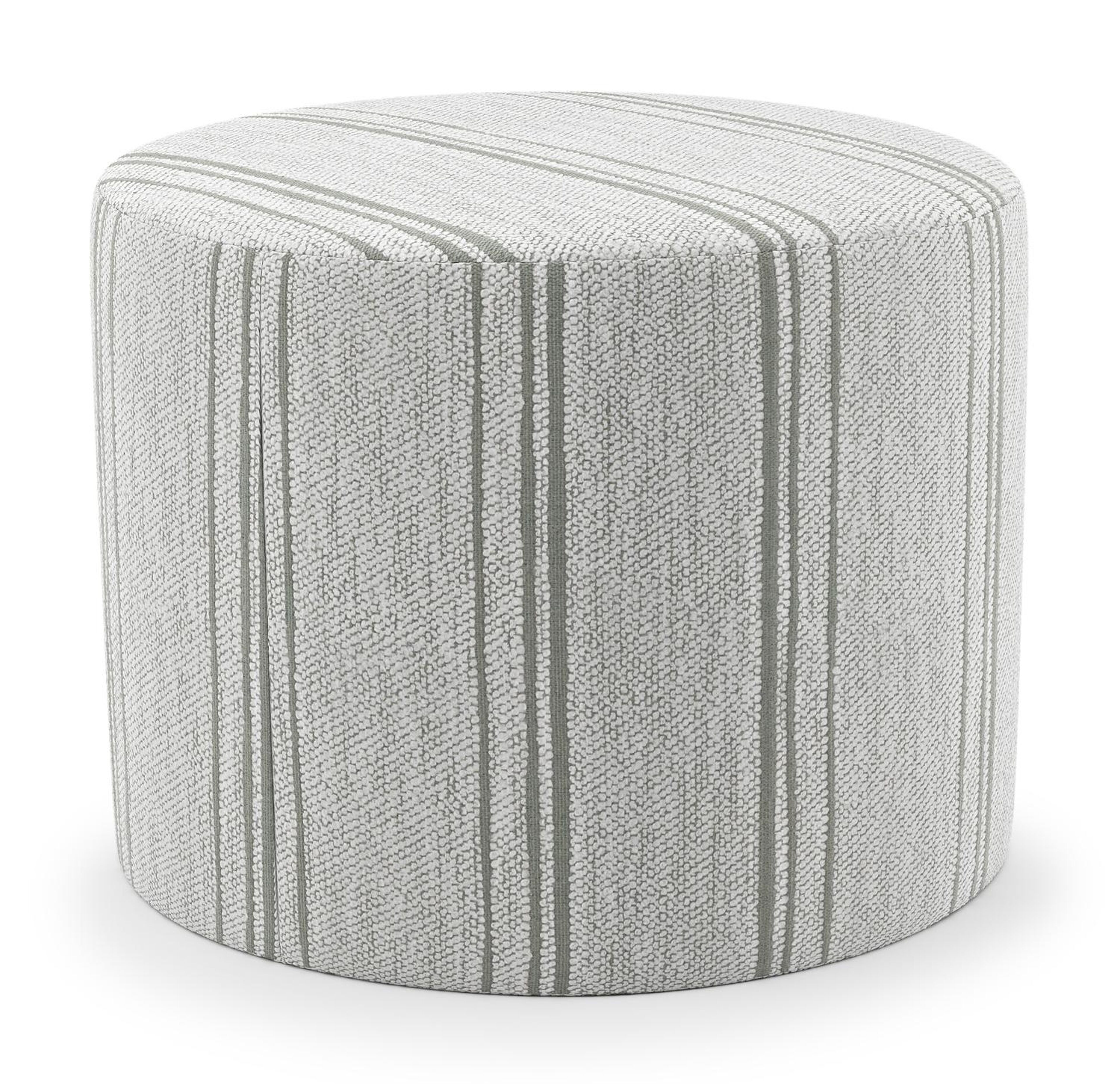 Ronde Masso poef in harvest nile all weather sunbrella® luxe - Dia. 55 x H 40 cm