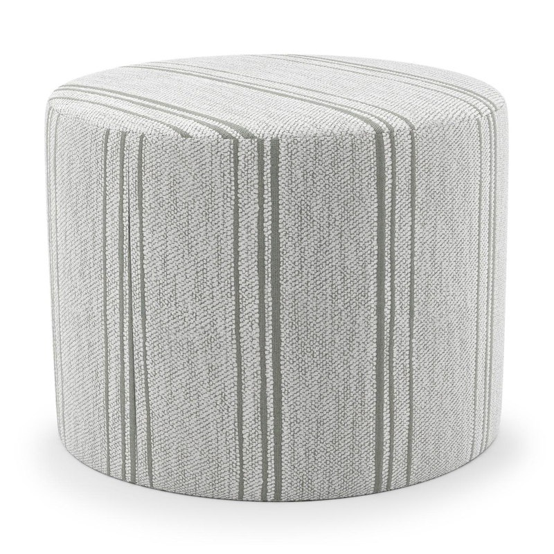 Ronde Masso poef in harvest nile all weather sunbrella® luxe - Dia. 55 x H 40 cm
