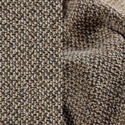 Nano tuinstoel in zwart aluminium en zwart verticaal geweven ronde rope met kussen in madagascar burch all weather cosytica