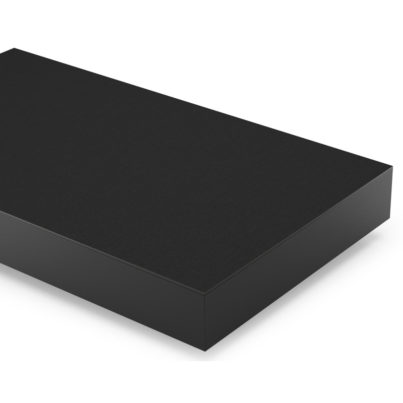 Como loungetafel in zwart aluminium en nero black volkeramiek - L 140 x B 80 x H 20 cm