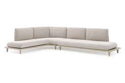 Chaise longue rechts + 3-zit