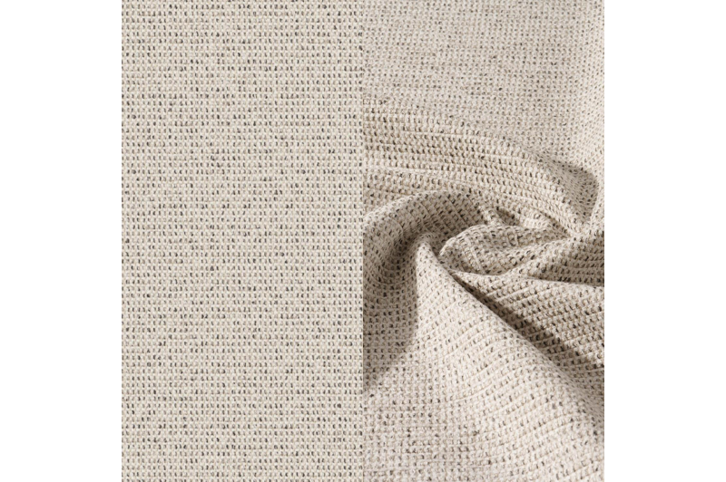 Lomano loungestoel in beige aluminium en beige verticaal geweven luxe vlakke rope met Firenze Natural all weather solica