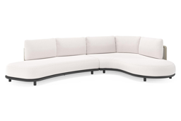 Chaise longue links + 2-zit organisch