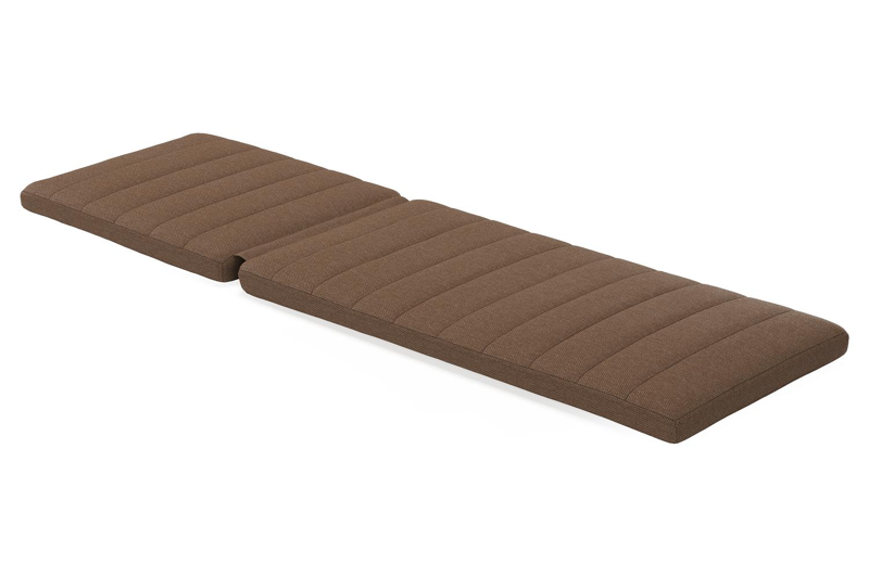 Ligbedkussen in weather+ softtouch donkerbruin