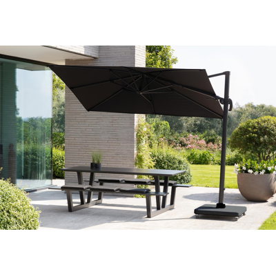 Lapido parasolvoet zwart beton van 120 kg