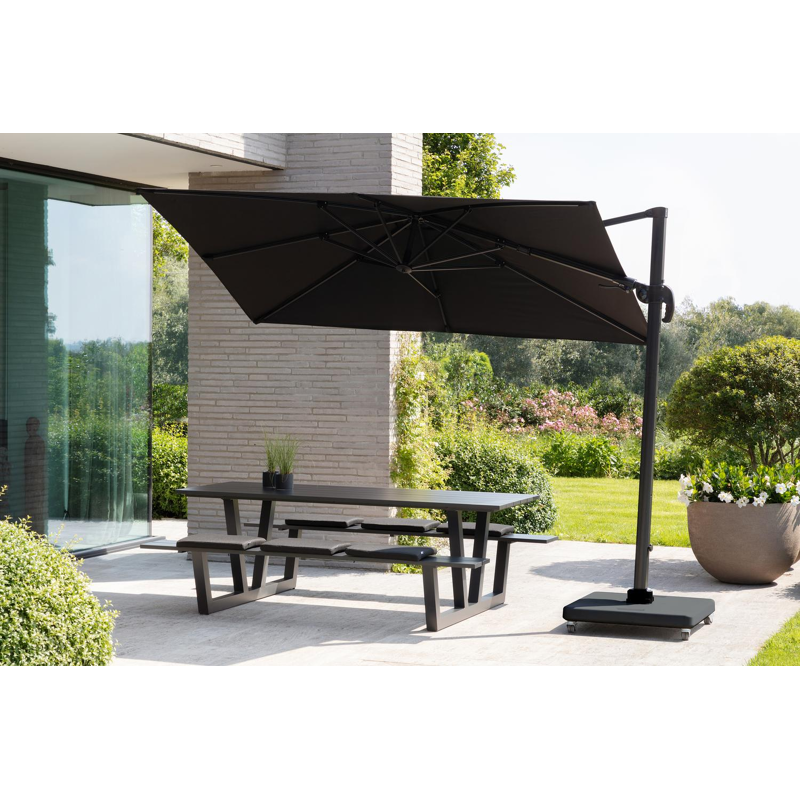 Lapido parasolvoet zwart beton van 120 kg