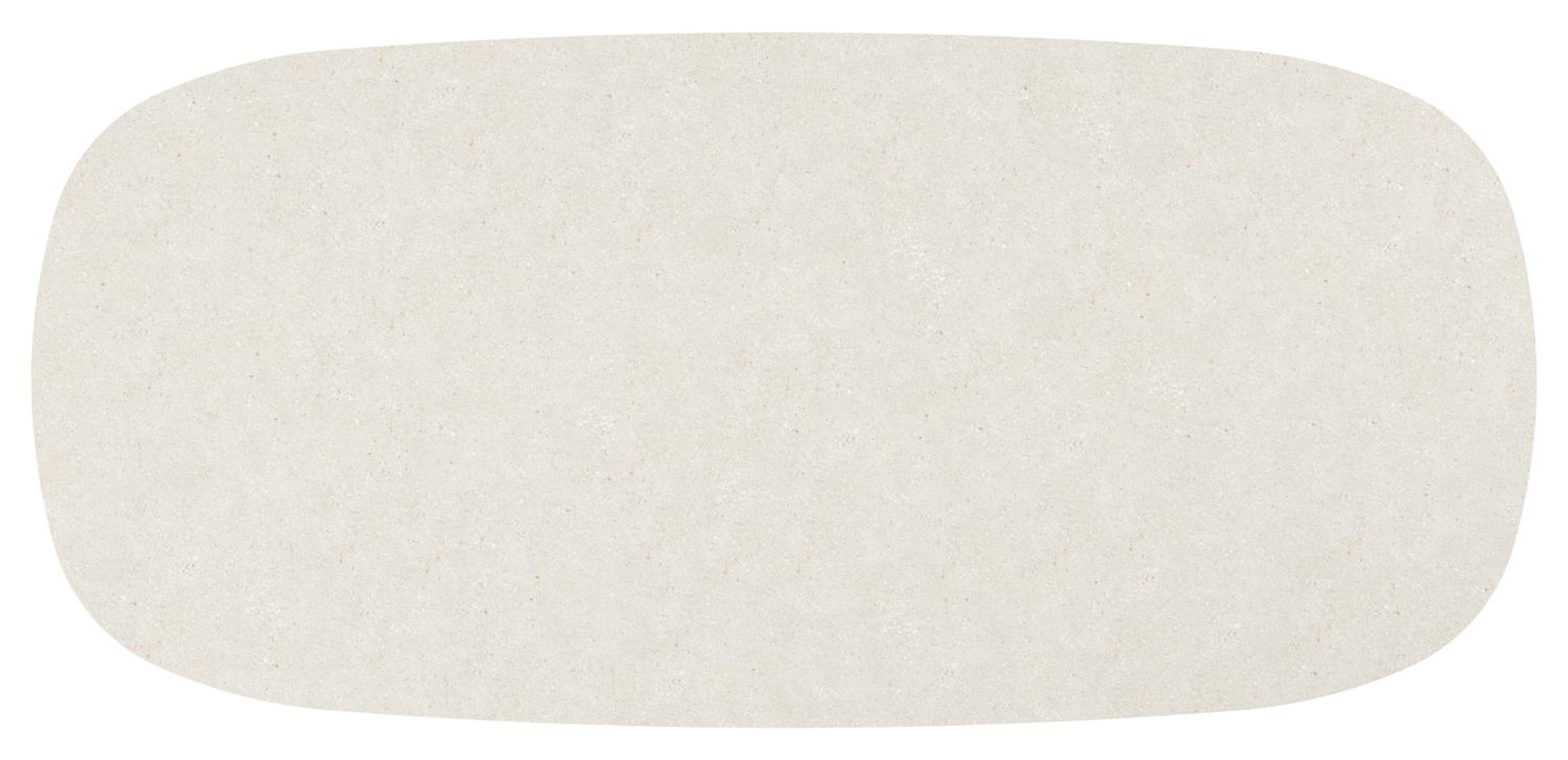 Table de jardin Amico bombo xl en aluminium blanc et céramique pleine Shilin - Lg. 320 x Lrg. 148 x Haut. 74 cm