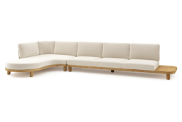 Chaise longue rechts + 3-zit