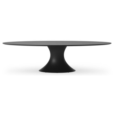 Fano tuintafel in zwart aluminium en volkeramiek basalt black - L 290 x B 148 x H 75 cm