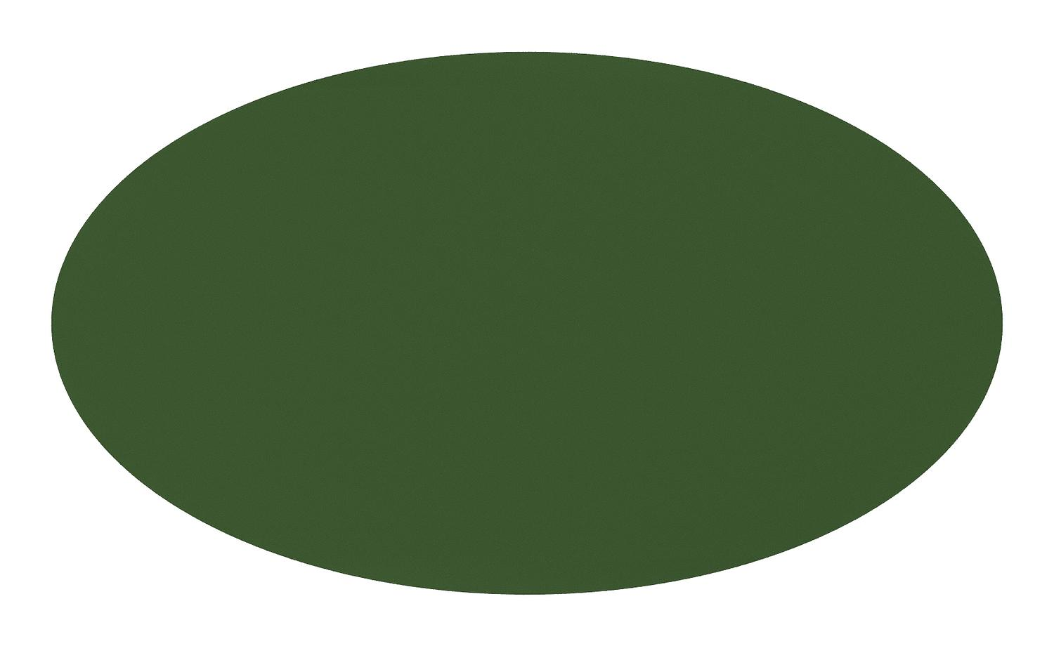 Fano tuintafel ovaal in groen aluminium - L 140 x B 80 x H 75 cm