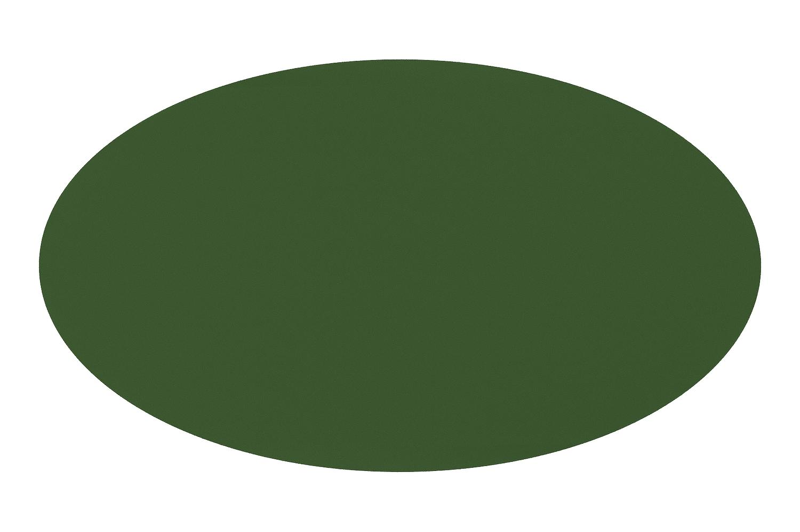 Fano tuintafel ovaal in groen aluminium - L 140 x B 80 x H 75 cm