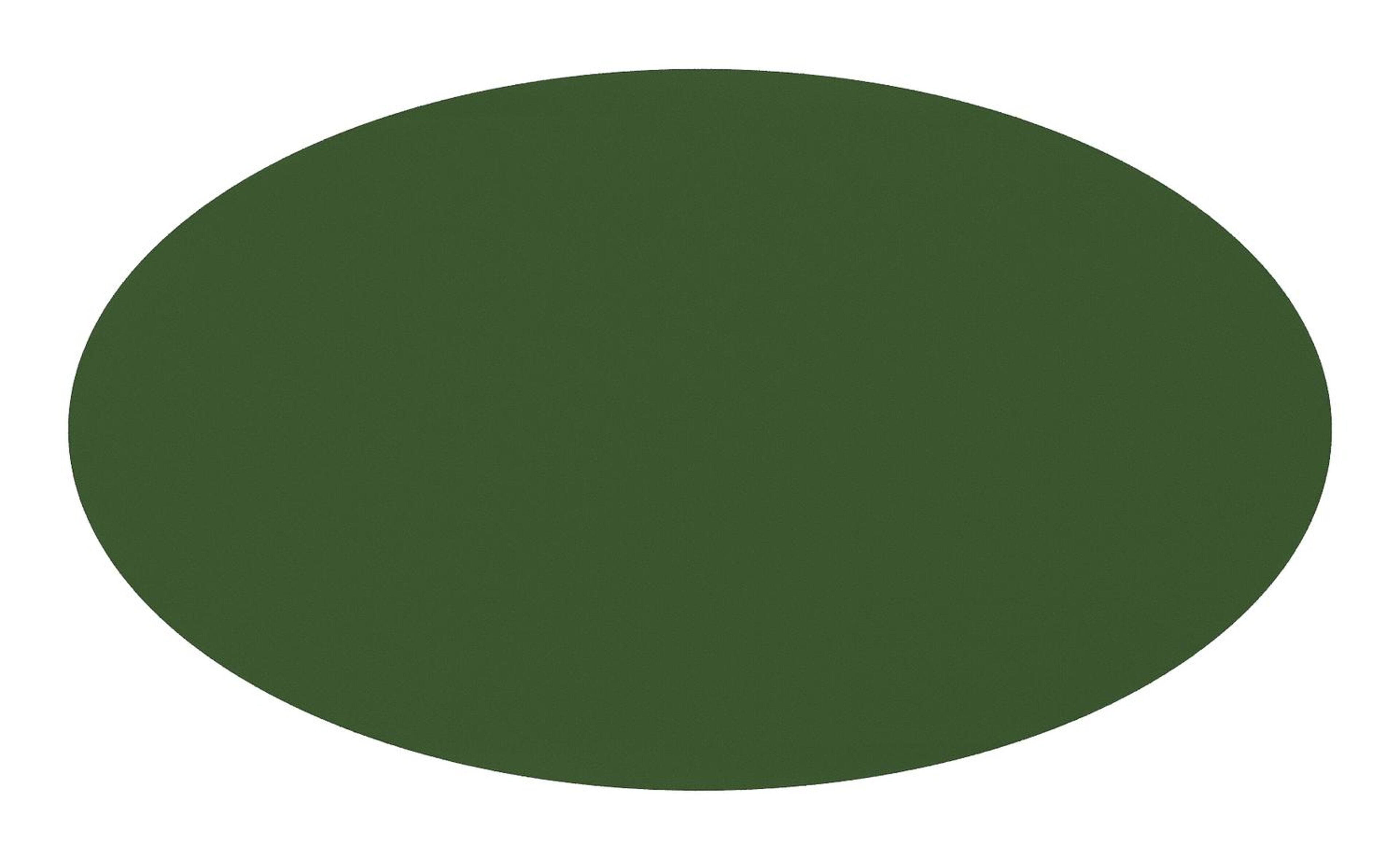 Fano tuintafel ovaal in groen aluminium - L 140 x B 80 x H 75 cm