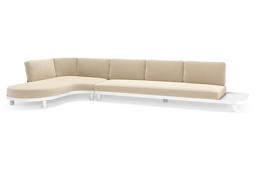 Chaise longue rechts + 3-zit