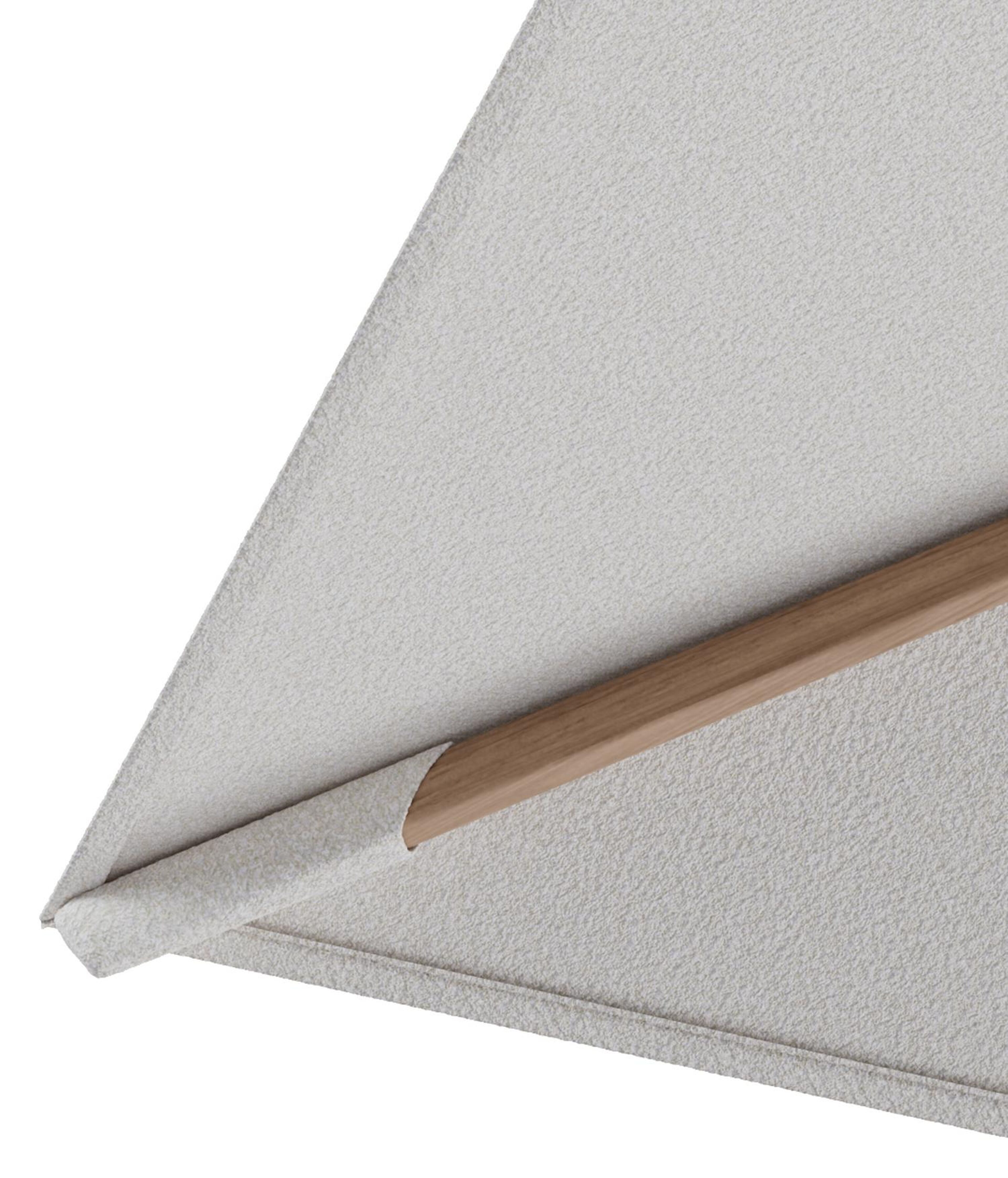 Rufina zweefparasol tiltfunctie in houtlook aluminium en parasoldoek in All Weather Solica Soul Optik  - L1 400 x L2 300 cm (zonder voet) (zonder voet)