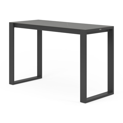 Verato tuintafel in zwart aluminium en volkeramiek calatorao - L 170 x B 70 x H 106 cm
