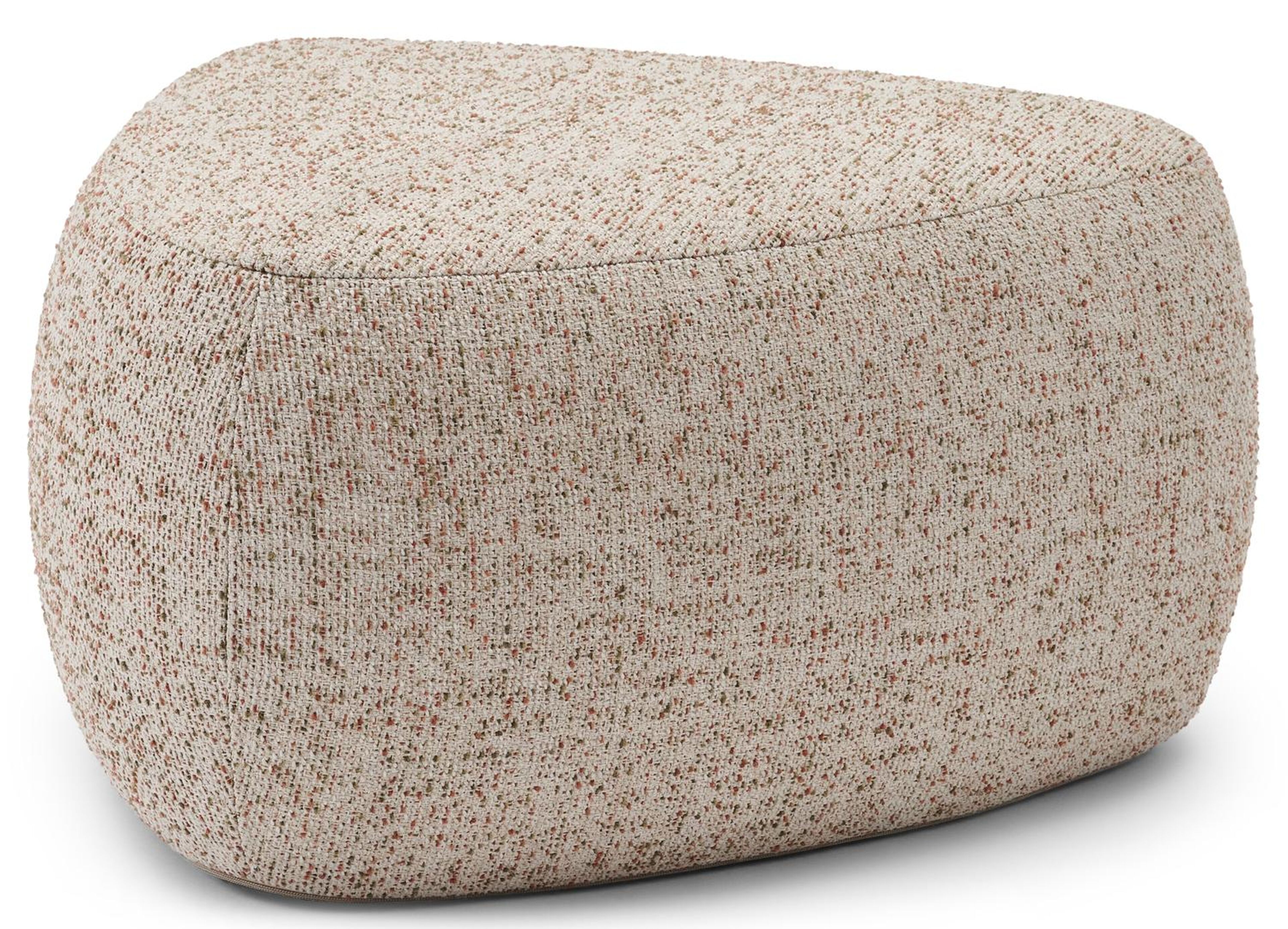 Masso poef in bora jungle all weather cosytica - B 60 x D 60 x H 35 cm