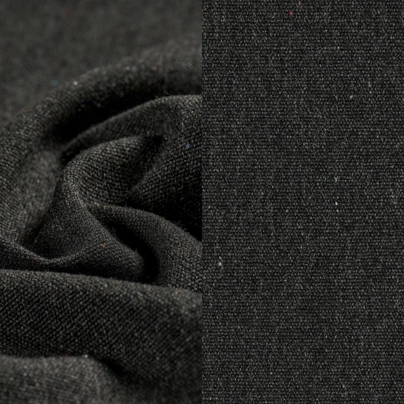 Canapé de jardin Orso en aluminium ruby en corde ronde tissée verticalement ruby et coussins en all weather sunbrella® luxe Heritage char