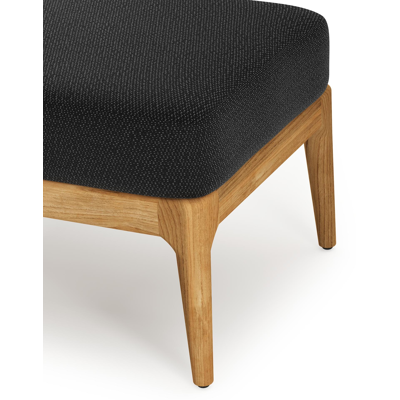 Pouf Orso en teck et coussins en all weather sunbrella® luxe Lopi Baribal