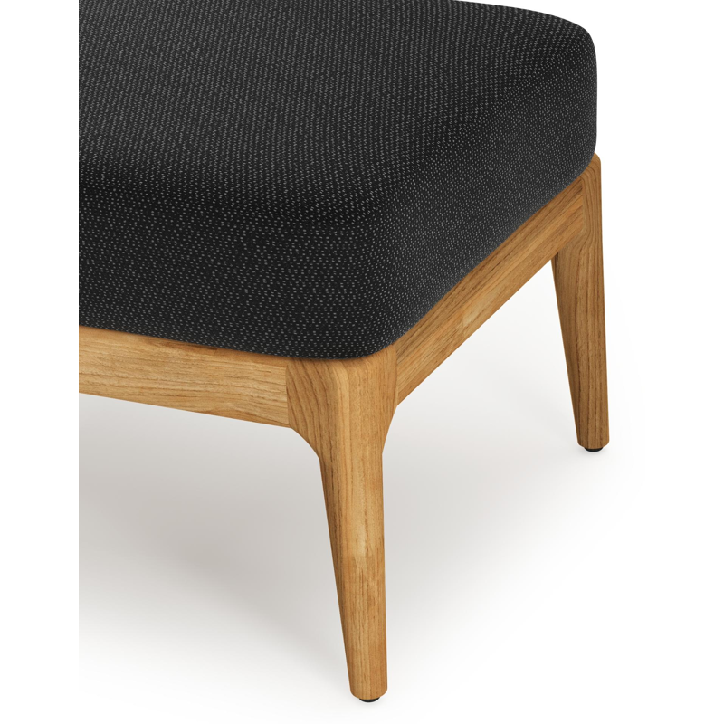 Pouf Orso en teck et coussins en all weather sunbrella® luxe Lopi Baribal