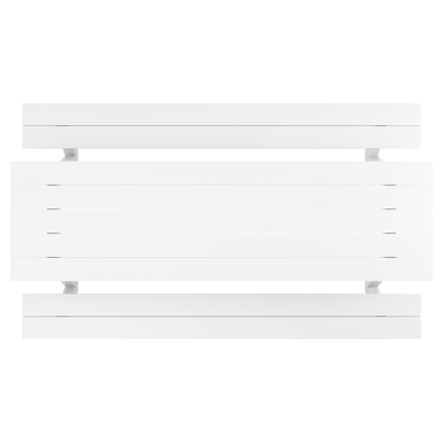 Table de pique-nique Norma en aluminium blanc - Lg 360 x Larg 213 x H 74 cm