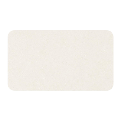 Orso tuintafel rechthoekig afgerond in wit aluminium en volkeramiek beige - L 140 x B 80 x H 75 cm