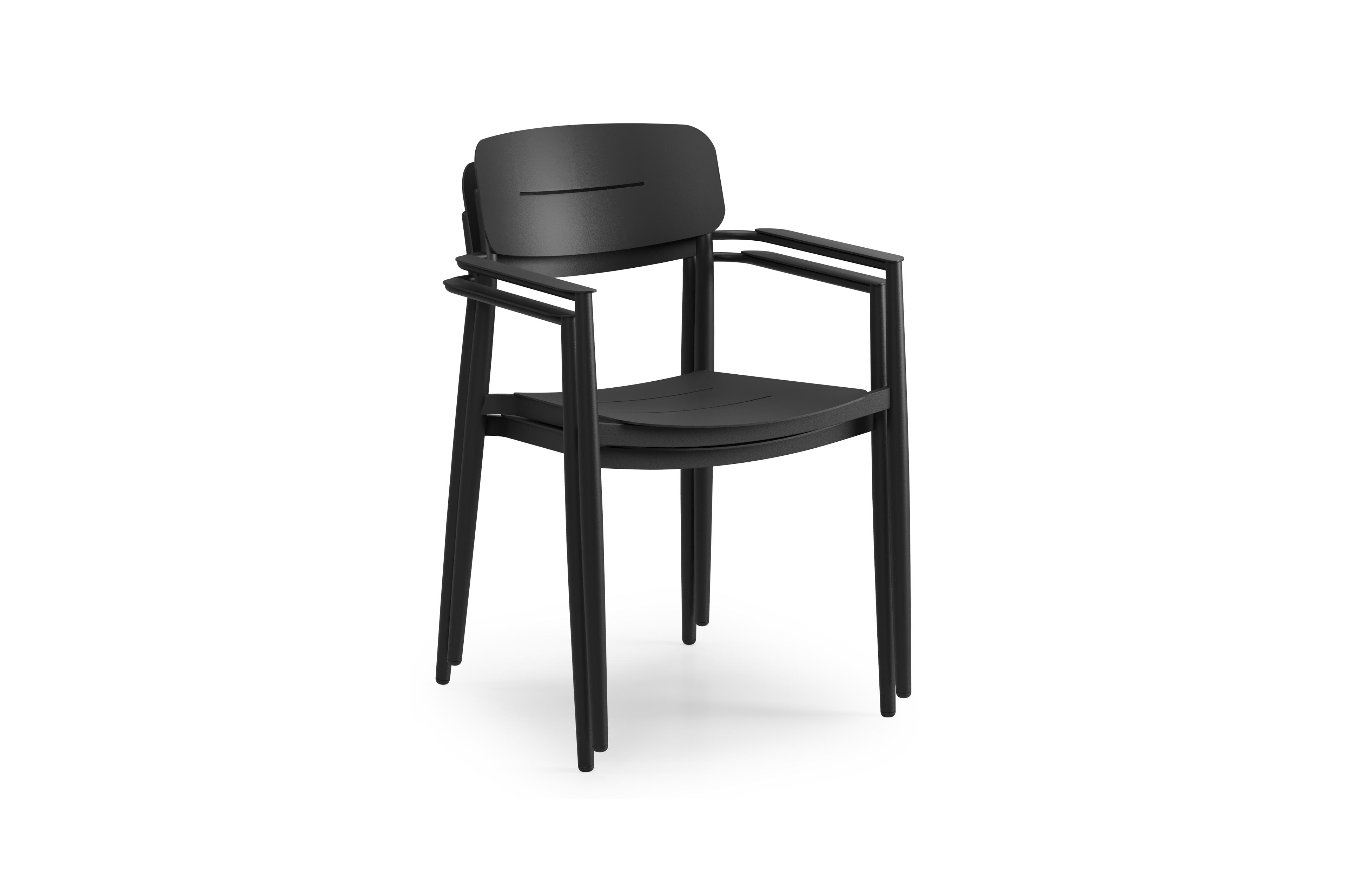 Cosa tuinstoel in zwart aluminium