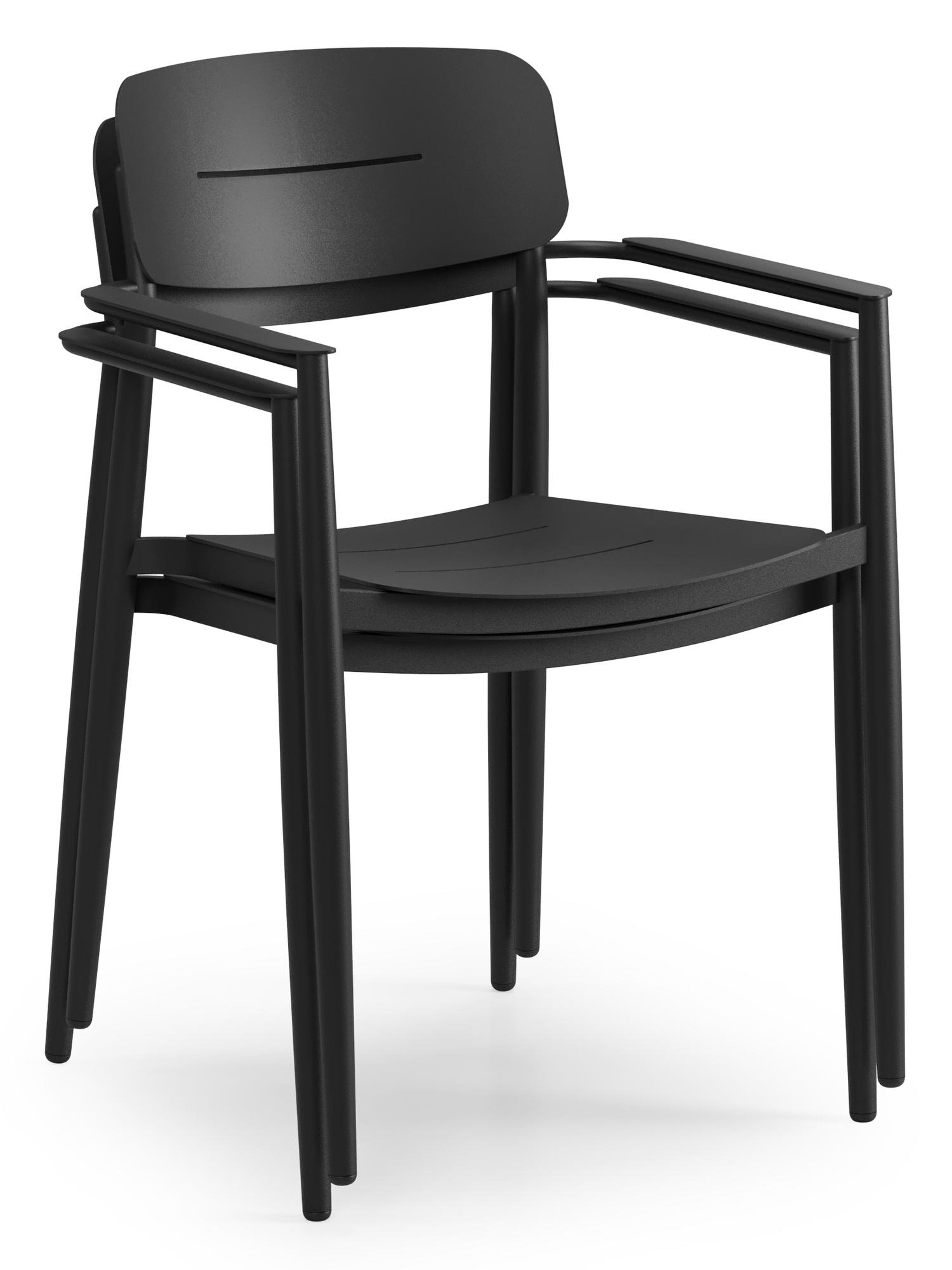 Cosa tuinstoel in zwart aluminium